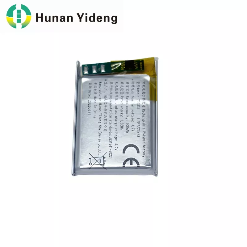 1.85Wh 702334 Molex कनेक्टर्ससह सानुकूलित बॅटरी
