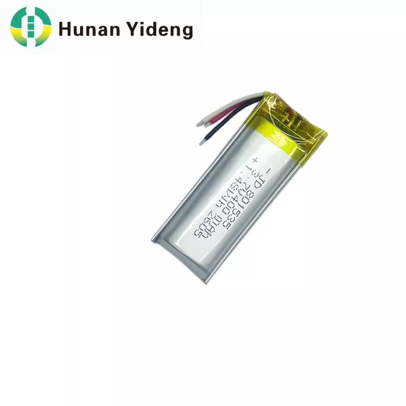 3.7V 600mAh 801535 फ्लॅट लिथियम पॉलिमर रिचार्जेबल लिपो बॅटरी