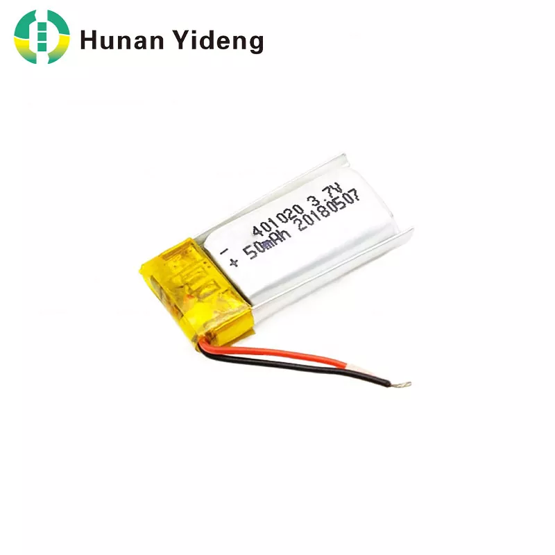 401020 3.7v 500mAh लिथियम पॉलिमर बॅटर
