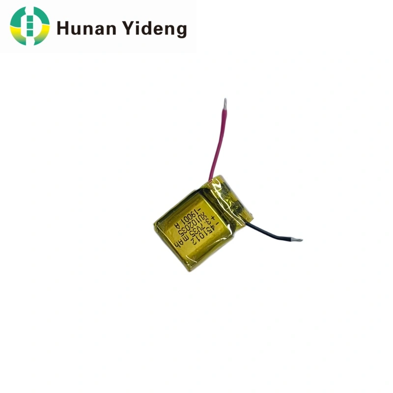 ब्लूटूथ हेडसेटसाठी 451012 35mah ली पॉलिमर बॅटरी