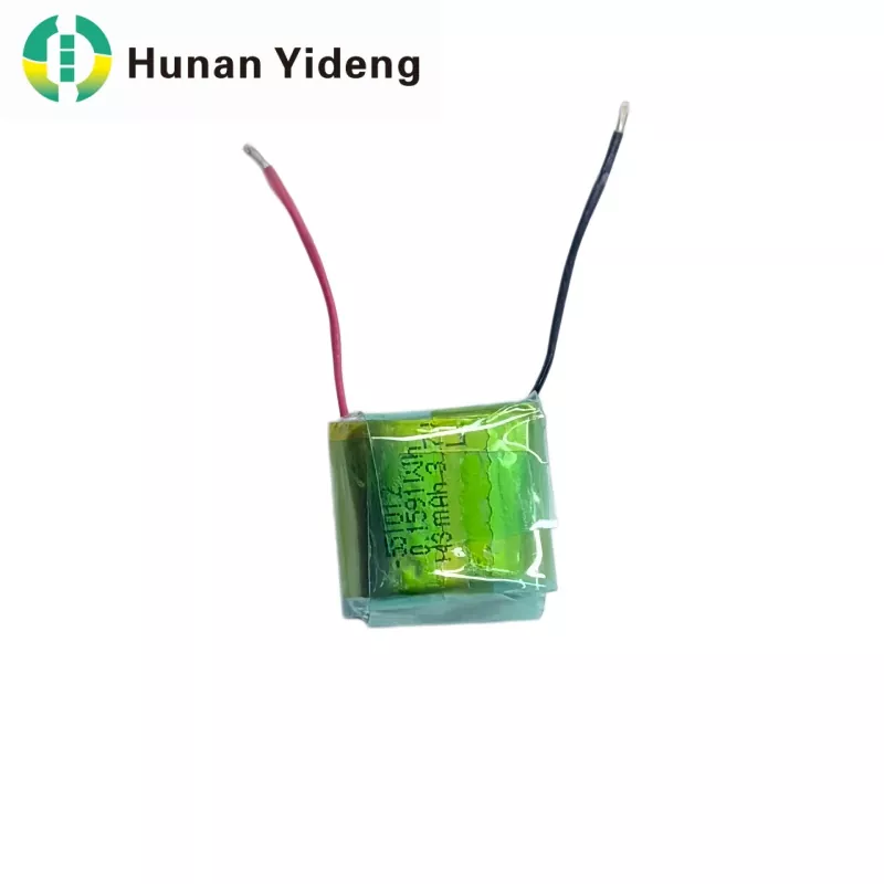 551012 3.7V 43mah इलेक्ट्रिक खेळणी ली पॉलिमर बॅटरी