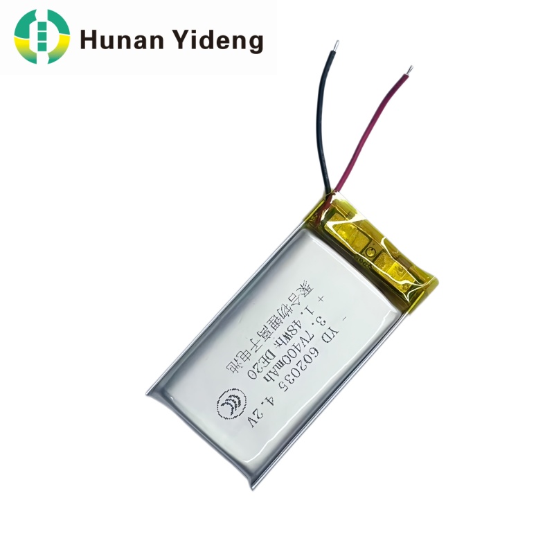 स्मार्ट सोफासाठी 602035 3.7v 400mAh लिथियम आयन बॅटरी