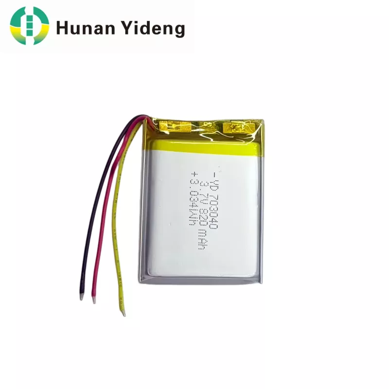 703040 3.7V 820mAh लहान प्रिझमॅटिक बॅटरी