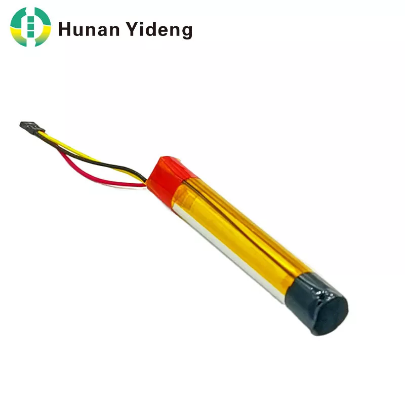 75500 3.7V 220mAh लहान दंडगोलाकार लिथियम आयन रिचार्जेबल बॅटरी
