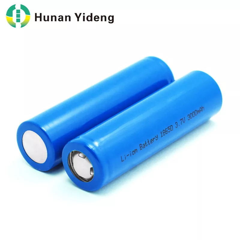 उच्च क्षमता 18650 दंडगोलाकार लिथियम आयन बॅटरी 3.7V 3000mAh उच्च क्षमता 18650 दंडगोलाकार लिथियम आयन बॅटरी 3.7V 3000mAh