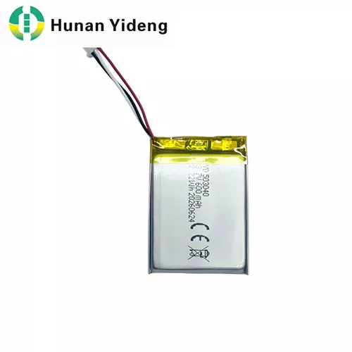 3.7V 600mAh 801535 Flat Lithium Polymer Rechargeable Lipo Battery